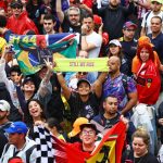 Fans show their support for Lewis Hamilton of Great Britain and Mercedes after the F1 Grand Prix of Brazil.