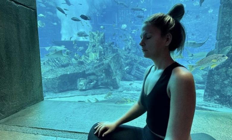 Underwater Yoga at Atlantis, The Palm